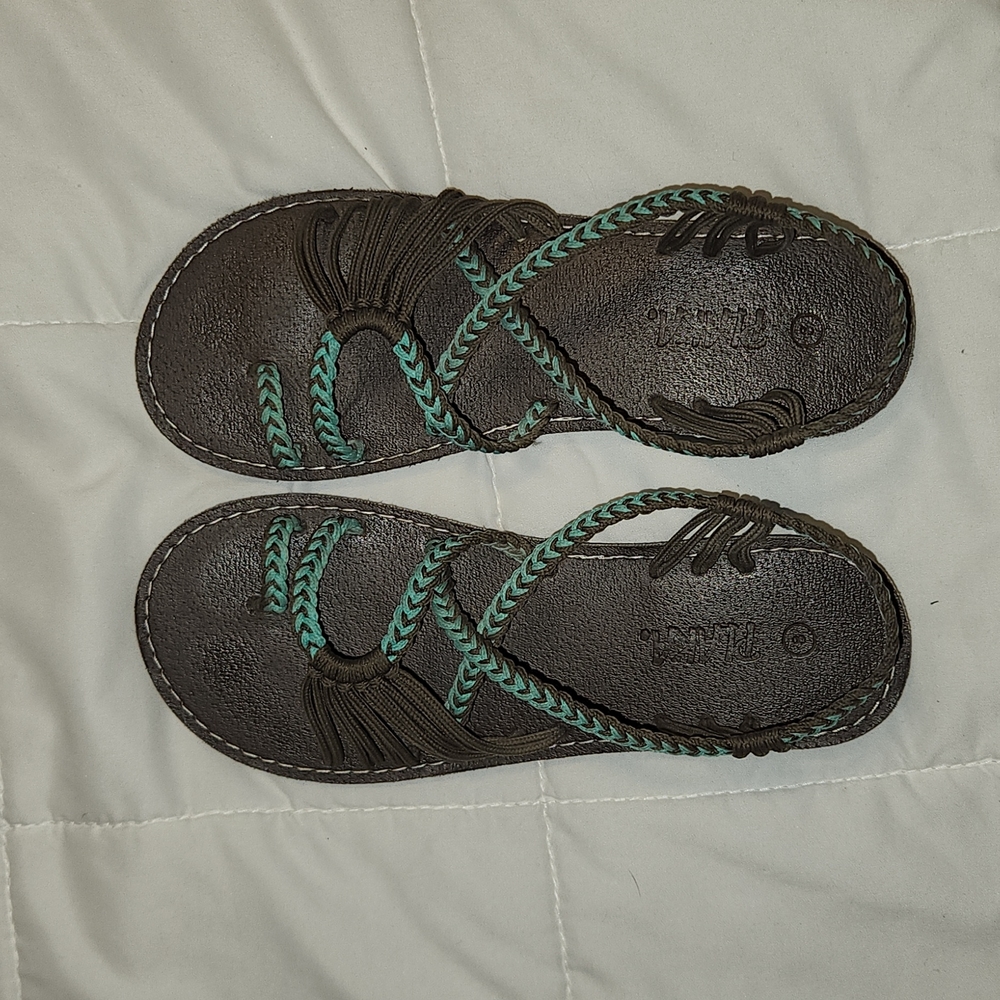 Plaka braided slip-on sandals